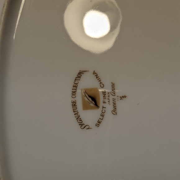 Vintage Signature Collection Queen Anne's Select Fine China Oval Serving Dish - Picture 8 of 16